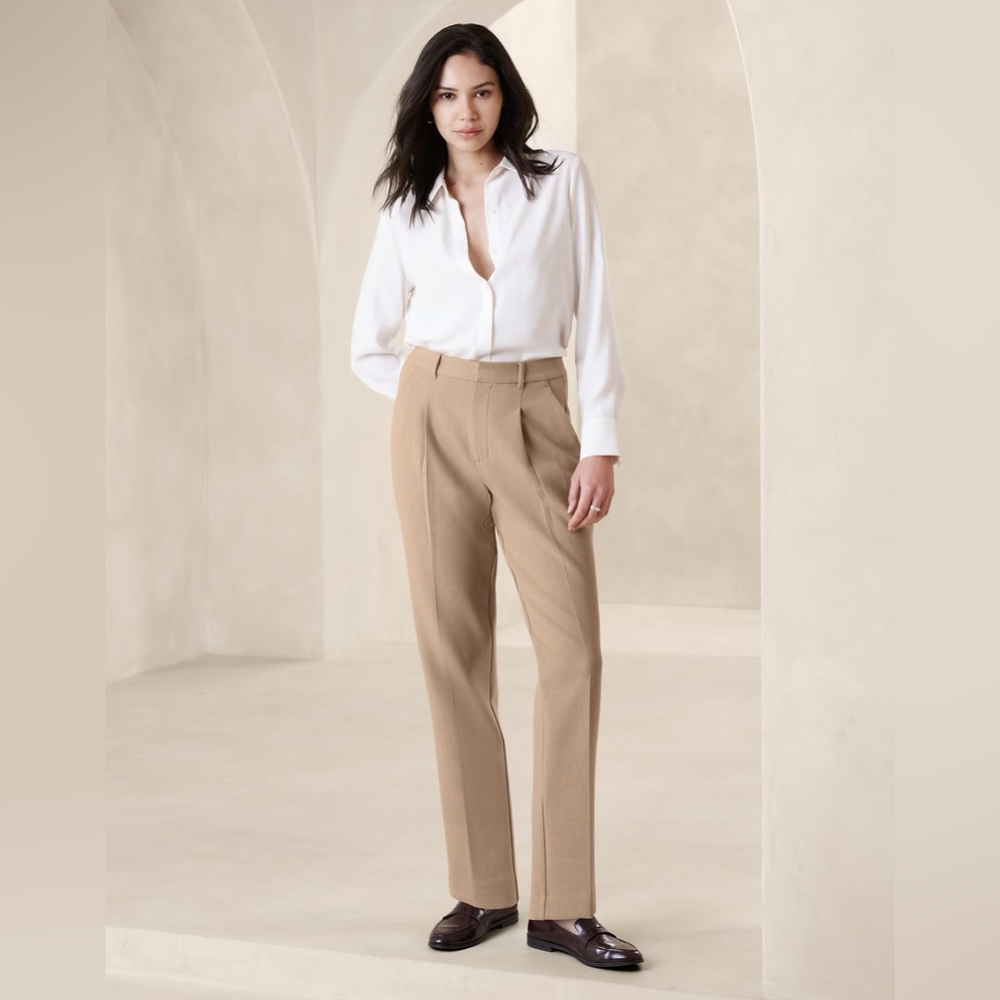 Banana Republic Double Weave Suit Pants